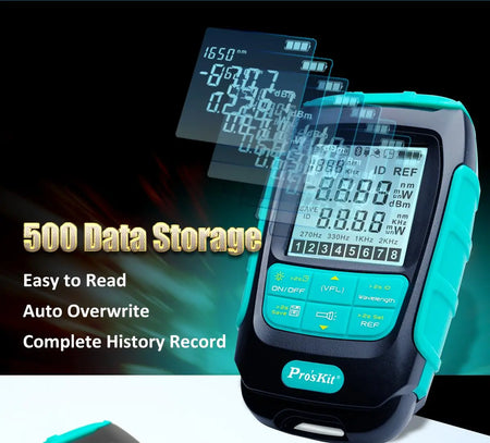 PRO'SKIT MT-7617 Mini Palm 2 in 1 fiber Optical Power Meter LED Flashlight (No Laser) | 3 Months Warranty PRO'SKIT