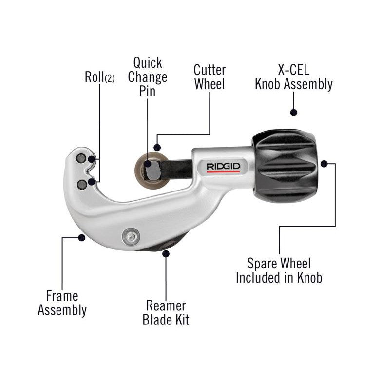 Ridgid 66737 6-35mm Constant Swing Tubing Cutters 1/4