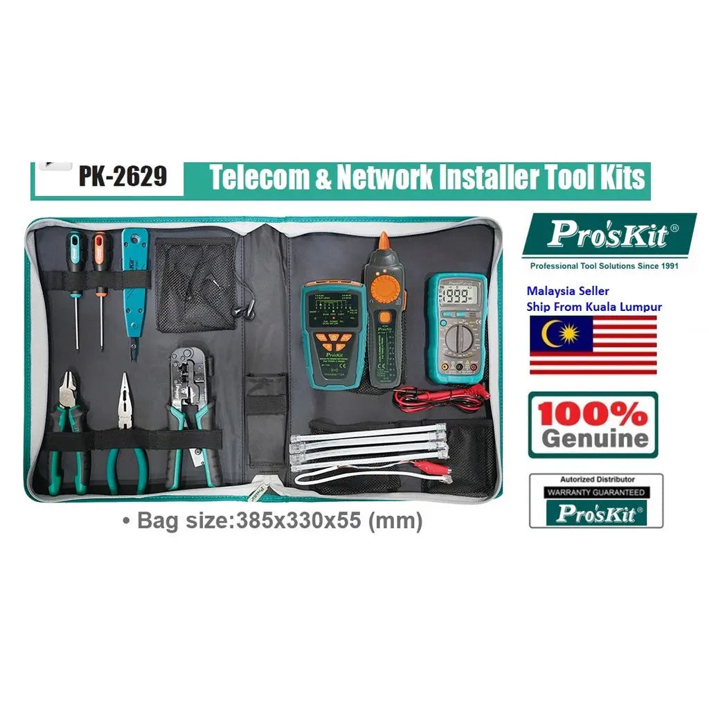PRO'SKIT PK-2629 Telecom & Network Installer Tool Kits (NEW & ORI PROSKIT) PRO'SKIT