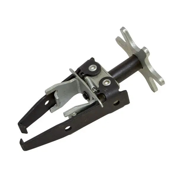 A JONNESWAY AN010064A  valve spring compressor tool, primarily in black color, designed for removing valve springs on cars and light trucks.
