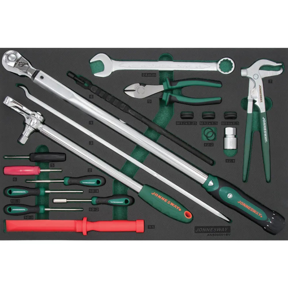 JONNESWAY TIRE REPAIR&SERVICE TOOL SET 19PCS-AN500001SV JONNESWAY