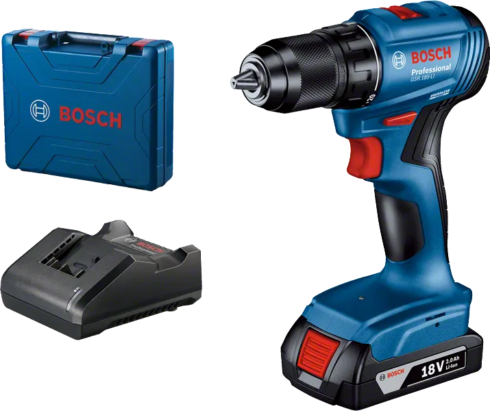 BOSCH GSR 185-LI Cordless Drill/Driver | Brushless 1,900 rpm BOSCH