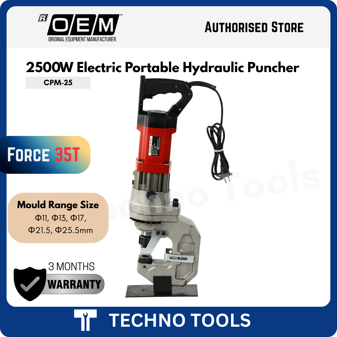 MHP-25P / CPM-25 Electric Portable Hydraulic Steel Punching Tool | 3 Months Warranty OEM