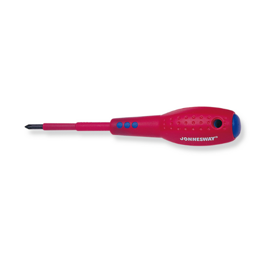 JONNESWAY 2-COLOR VDE INSULATED PHILLIPS SCREWDRIVER D19P060