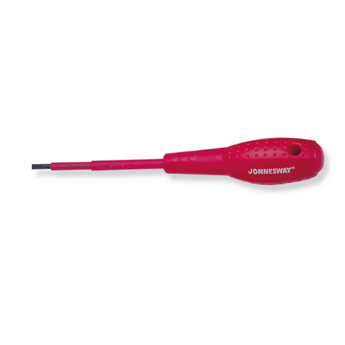 JONNESWAY 2-COLOR VDE INSULATED SLOTTED SCREWDRIVERS D19S275