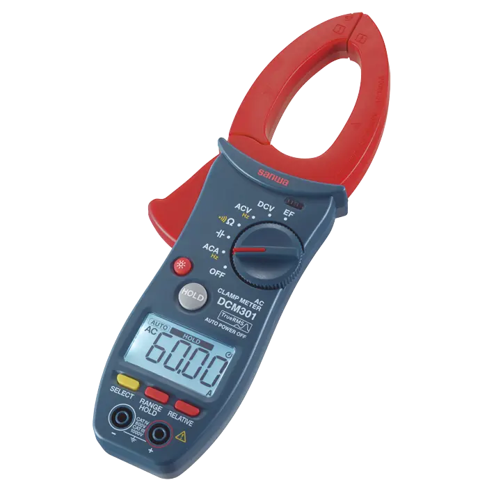 SANWA DCM301 AC True RMS Clamp Meter | 1000A CAT IV 600V SANWA