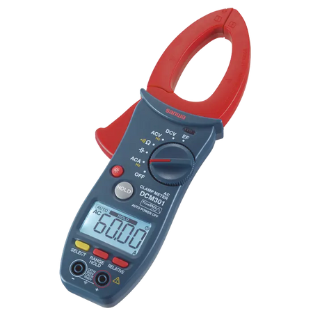 SANWA DCM301 AC True RMS Clamp Meter | 1000A CAT IV 600V SANWA
