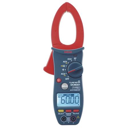 SANWA DCM301 AC True RMS Clamp Meter | 1000A CAT IV 600V SANWA