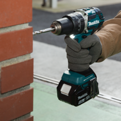 Makita DHP484RFX6 18V Cordless Hammer Driver Drill with 3 Batteries
