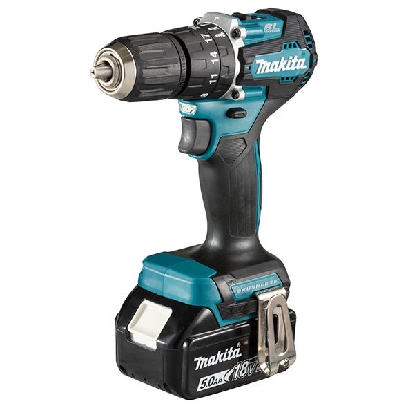 Makita DHP487 18V Cordless Hammer Driver Drill Compact Brushless Design