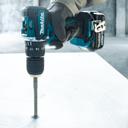 Makita DHP487 18V Cordless Hammer Driver Drill Compact Brushless Design