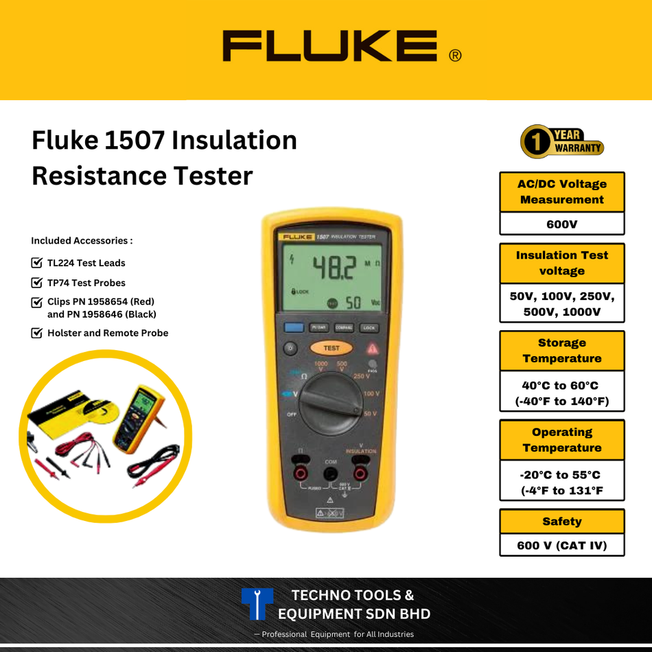 FLUKE 1507 Insulation Tester