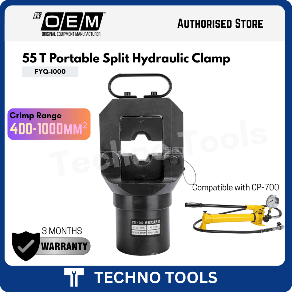 FYQ-630A / FYQ-1000 Portable Split Hydraulic Clamp|  Crimping Tools Manual Wire Crimper | 3 Months Warranty