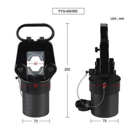 FYQ-300 / FYQ-400 / FYQ-500 Split Hydraulic Crimping Tool, 20T Output Techno Tools & Equipment