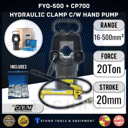FYQ-300 / FYQ-400 / FYQ-500 Split Hydraulic Crimping Tool, 20T Output Techno Tools & Equipment
