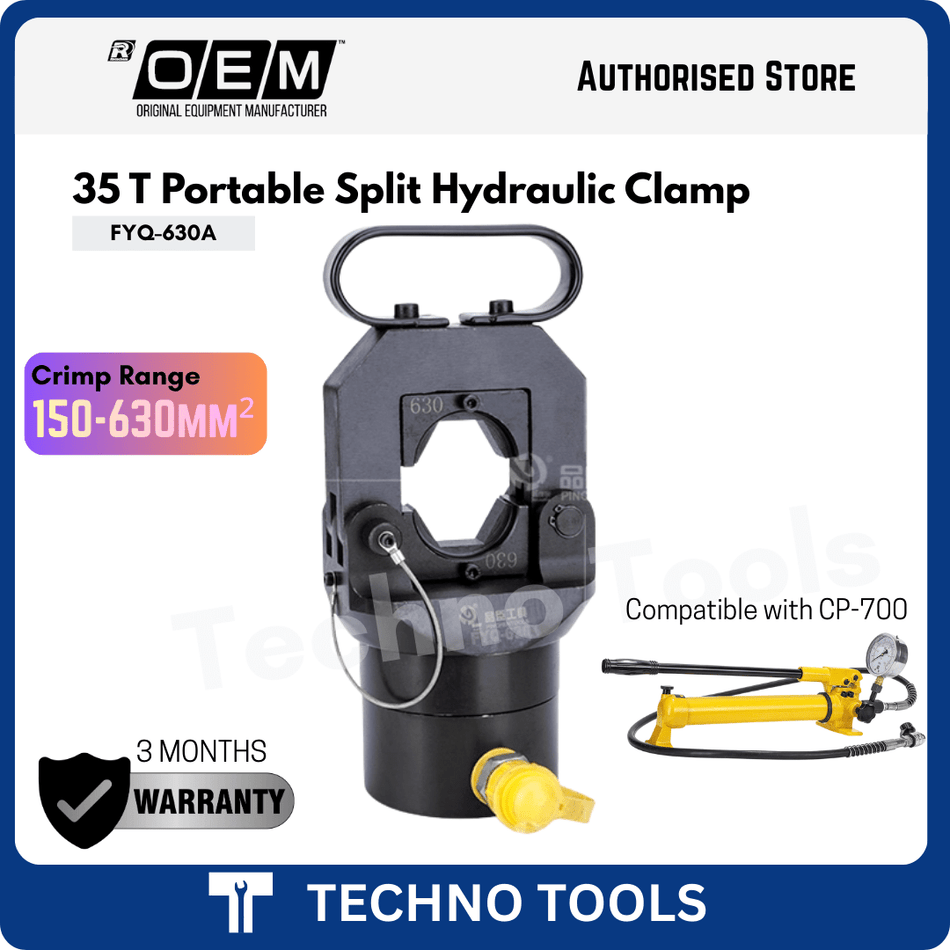 FYQ-630A / FYQ-1000 Portable Split Hydraulic Clamp|  Crimping Tools Manual Wire Crimper | 3 Months Warranty