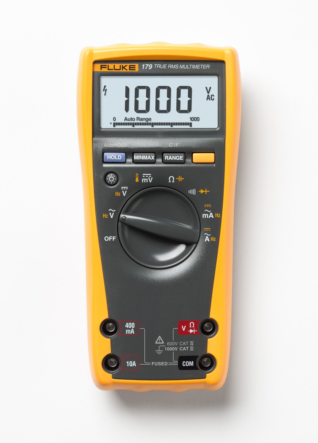 Fluke 179 True-RMS Digital Multimeter | CAT III 1000V Temperature Probe Included FLUKE