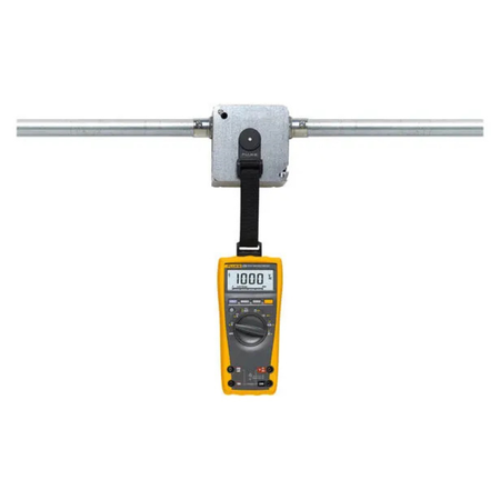 Fluke 179 Digital Multimeter hanging with TPAK ToolPak™ Magnetic Meter Hanger