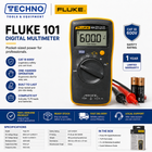 Fluke 101 Digital Multimeter | Compact, CAT III 600 V, 6000-Count FLUKE