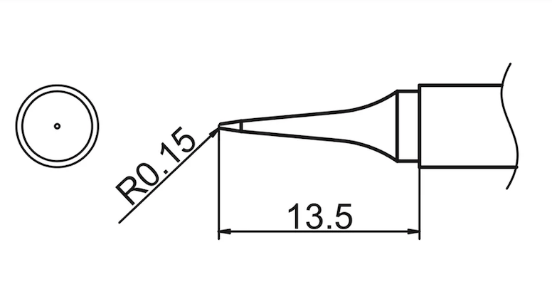 HAKKO T12-ILS tip size