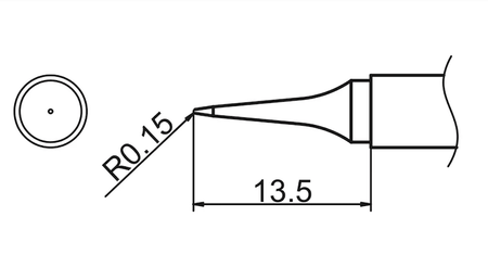 HAKKO T12-ILS tip size