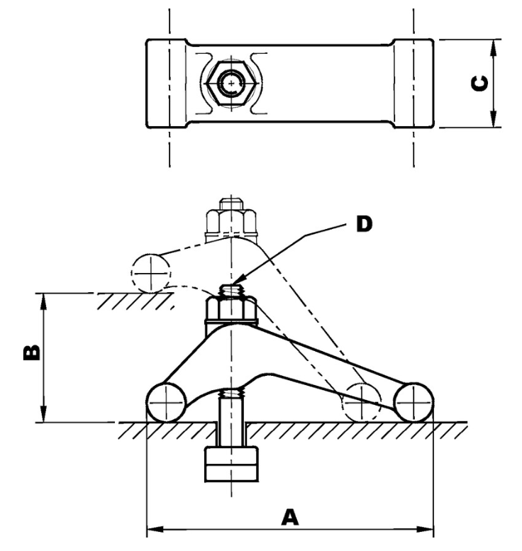 INDEXA CC20NC8 M20x175mm 'Forged Swivel Clamp IND4251090T INDEXA