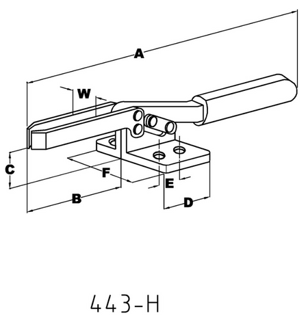 INDEXA H636FA 'U' BAR ADJUSTABLE HORIZONTAL CLAMP IND4432720K INDEXA