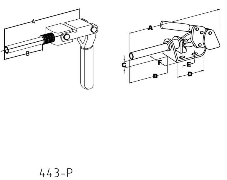 INDEXA P227-90 BASE MOUNTED PUSH PULL CLAMP IND4433150K INDEXA