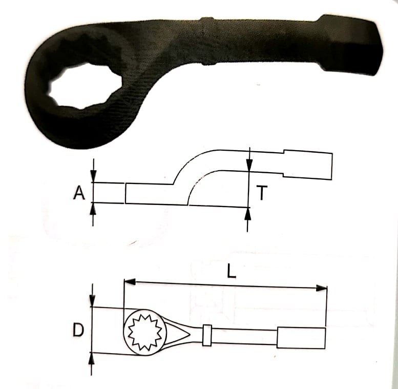 JONNESWAY 100MM SLUGGING WRENCH W72A1100