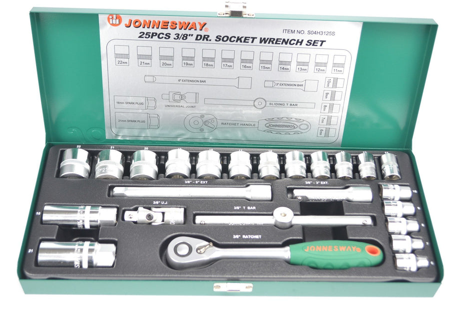 JONNESWAY 25PCS 3/8″ DR.SOCKET SET S04H3125S