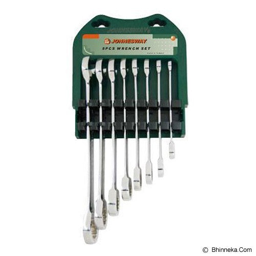 JONNESWAY 8PCS 72 TEETH RATCHETING COMBINATION WRENCH SET (SAE) W45208S