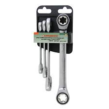 JONNESWAY 4PCS 72 TEETH RATCHETING STAR WRENCH SET W67104S