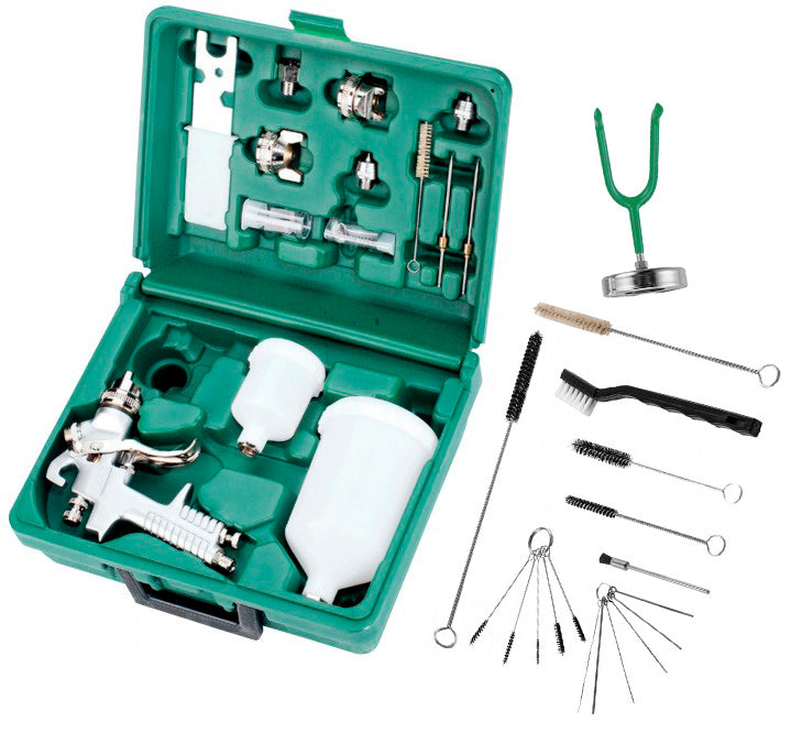 JONNESWAY DELUXE PROFESSIONAL GRAVITY FEED SPRAY GUN KIT