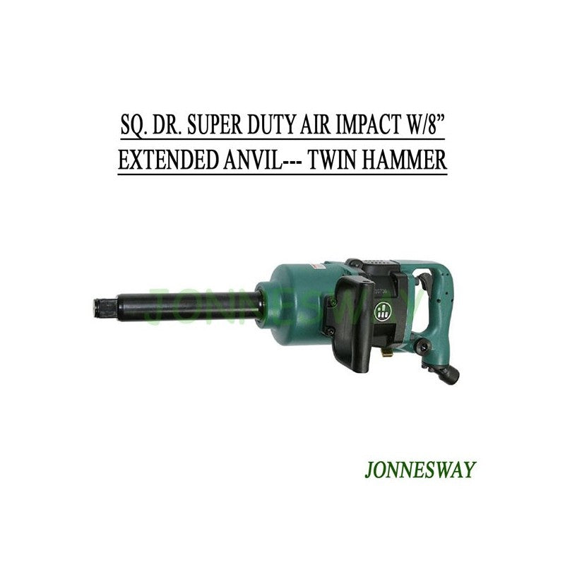 JONNESWAY JAI-1408L SQ.DR.SUPER DUTY IMPACT WRENCH W/8 INCH EXTE