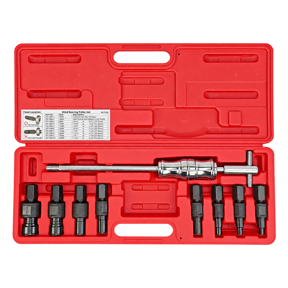 JTC-1843 Internal Blind Bearing Puller & Slide Hammer Set Techno Tools & Equipment
