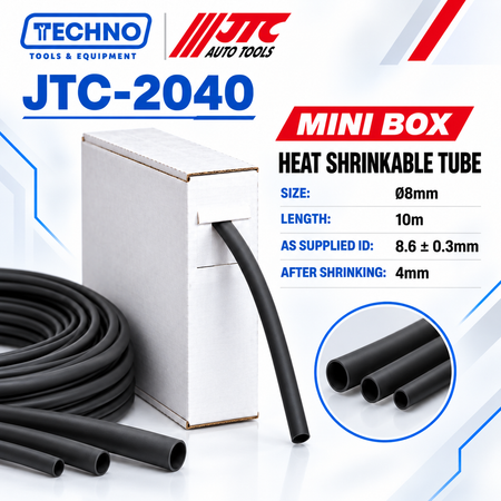 JTC Heat Shrinkable Tube Mini Box | Ø2–10mm, 10–15m JTC
