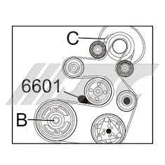 TIMING BELT TOOL KIT-for NISSAN HYBRID JTC-6601 JTC