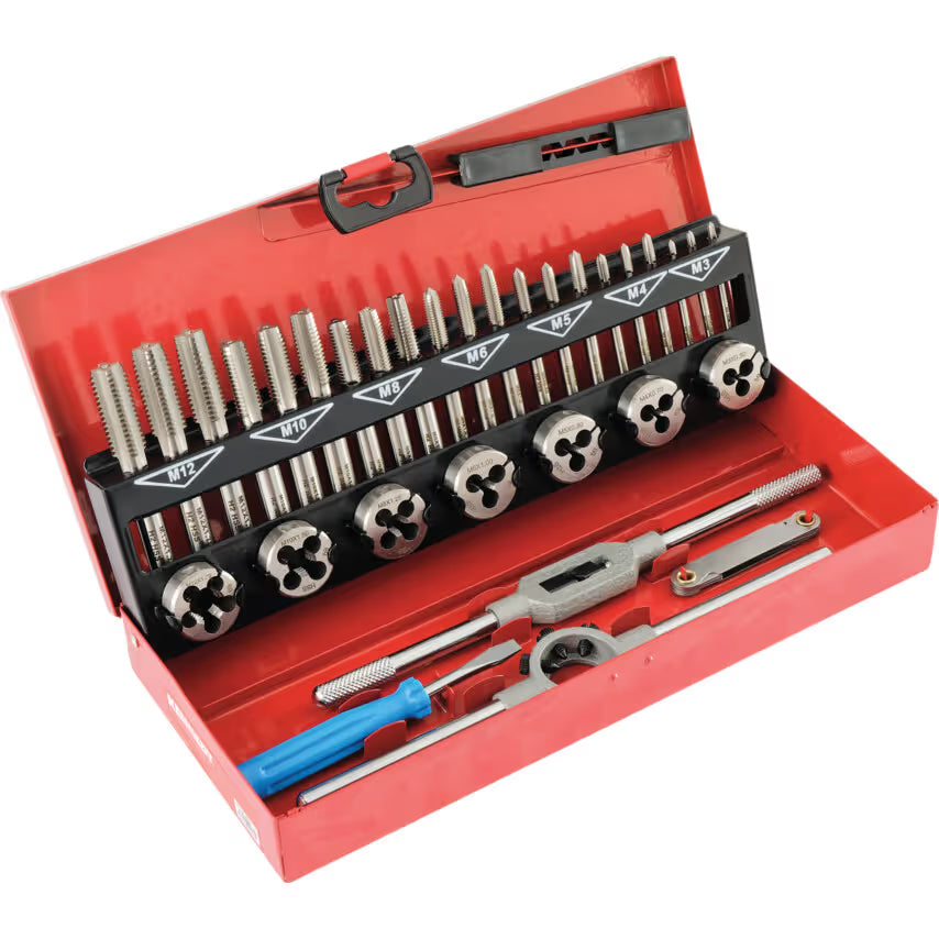 KENNEDY M3-M12 HSS Threading Set 32-Piece with Case KENNEDY
