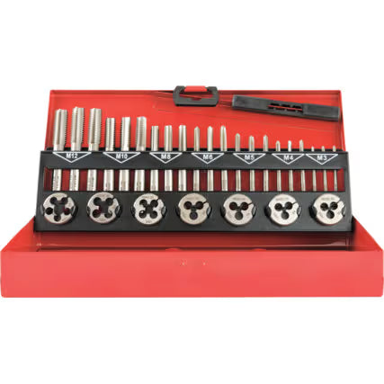 KENNEDY M3-M12 HSS Threading Set 32-Piece with Case KENNEDY