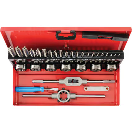 KENNEDY M3-M12 HSS Threading Set 32-Piece with Case KENNEDY