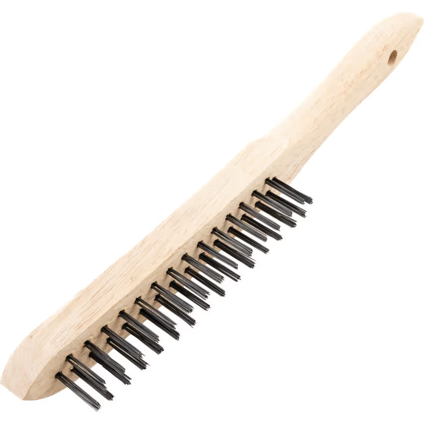 KENNEDY 2-Row Wire Scratch Brush Plain Back KENNEDY