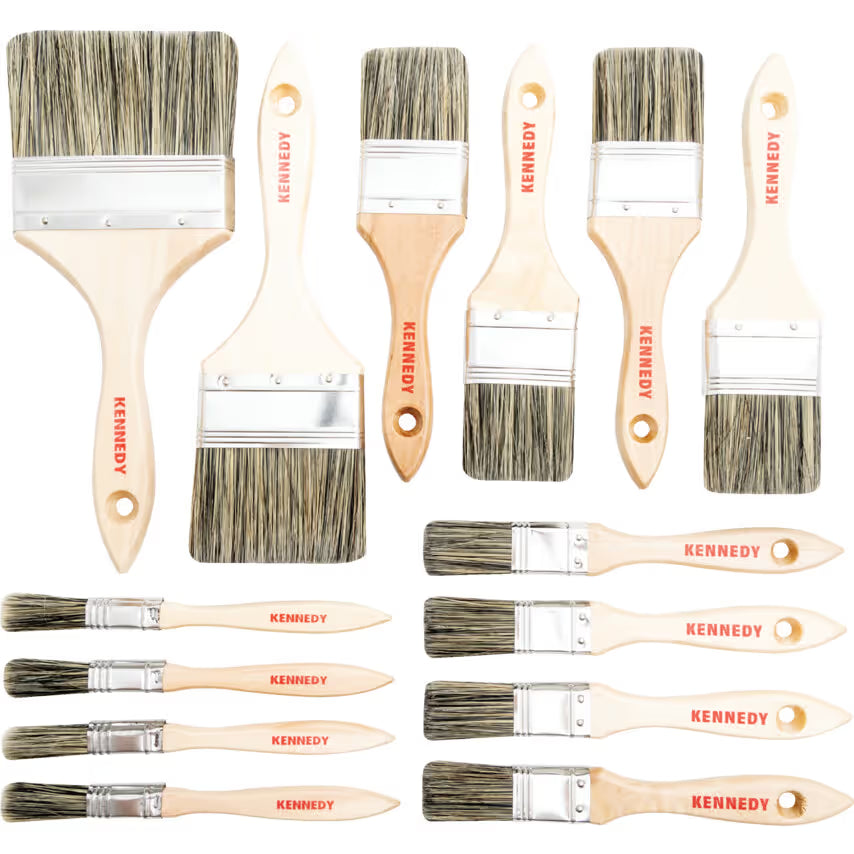 KENNEDY 14PC Maintenance Paint Brush Set for Workshop Use KENNEDY