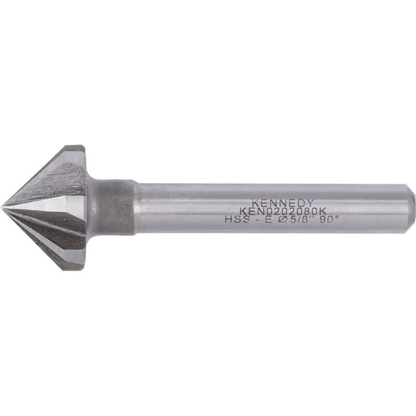 Kennedy KEN0202080K 5/8" 90° HSS-Co Rose Multi-Flute Countersink KENNEDY