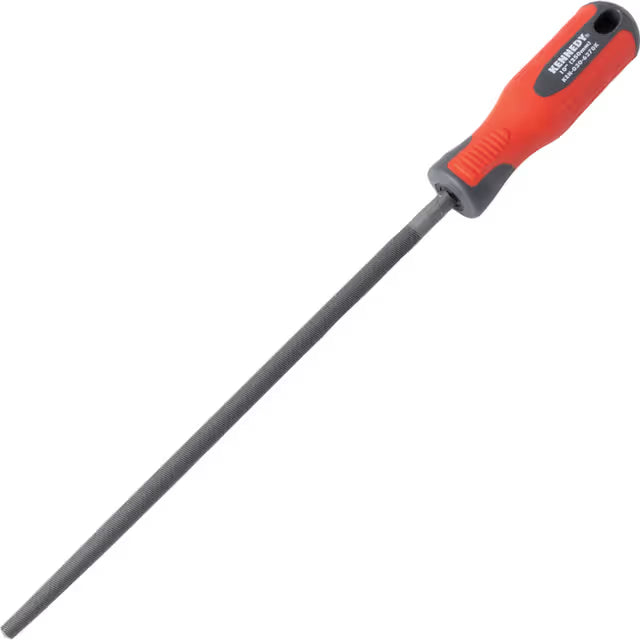 KENNEDY 6" Round Smooth Engineers File 150mm With Handle KENNEDY