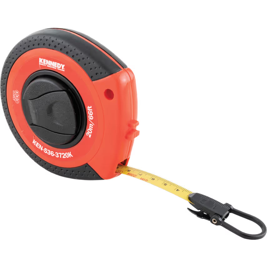 KENNEDY 20m Steel Blade Tape Measure 66ft Heavy Duty KENNEDY
