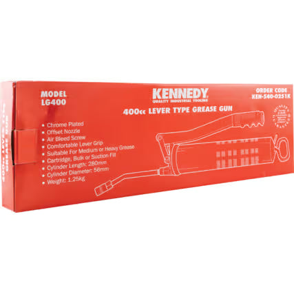 KENNEDY LG400 400cc Grease Gun Heavy Duty Professional KENNEDY