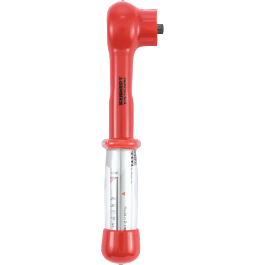 KENNEDY 205mm Insulated Torque Wrench 1/4in 5-25Nm 1000V Kennedy Pro