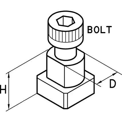 KENNEDY GN Series T-Nut for Power Chuck Single Bolt Type KENNEDY