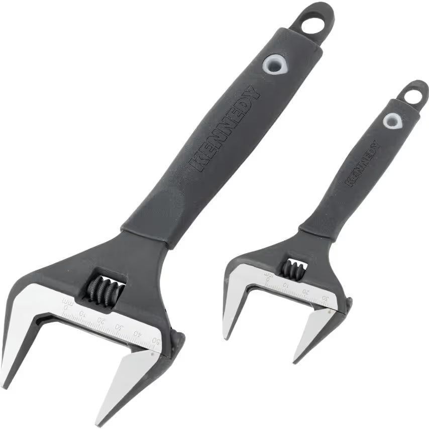 KENNEDY 6in & 10in Wide Jaw Adjustable Wrench Set KENNEDY