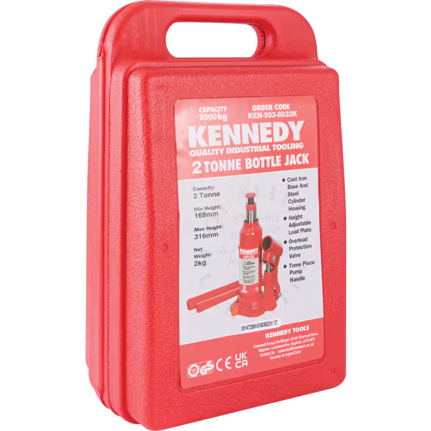 KENNEDY Bottle Jack 2T to 50T Hydraulic Car Lifting Jack Range KENNEDY